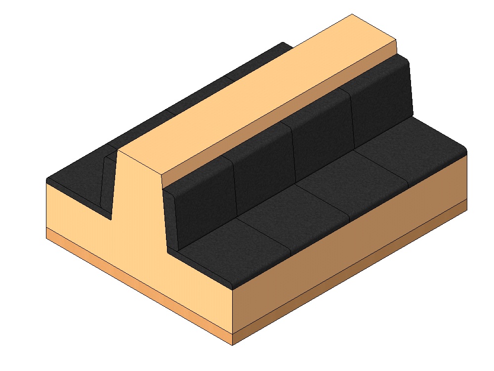 Double bar booth