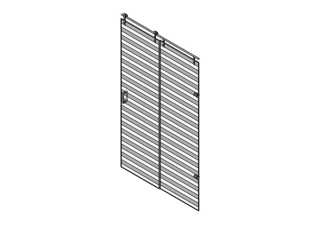 Double sliding glass screen