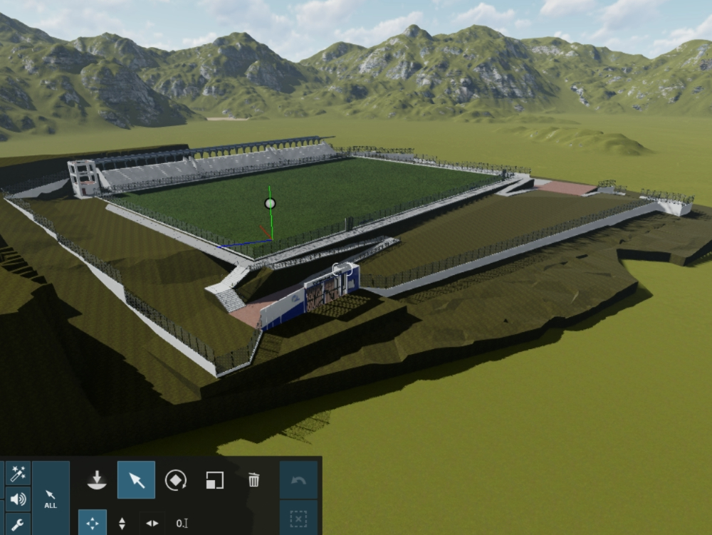 3D rendering in Lumion of a sports center