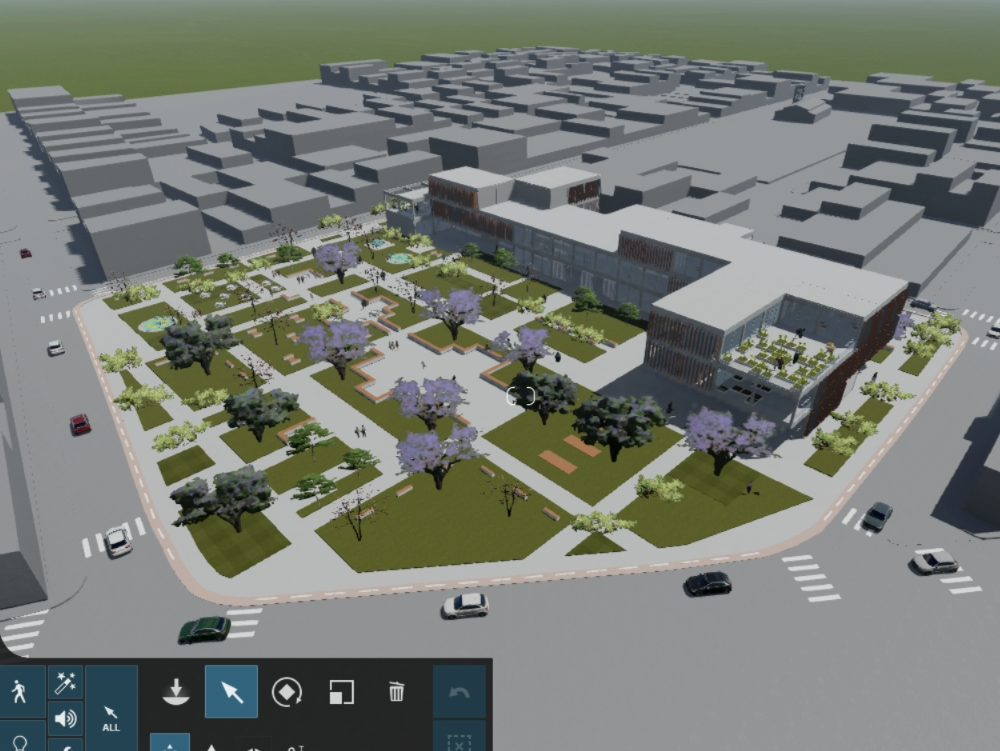 Modeling and rendering in Lumion from a library