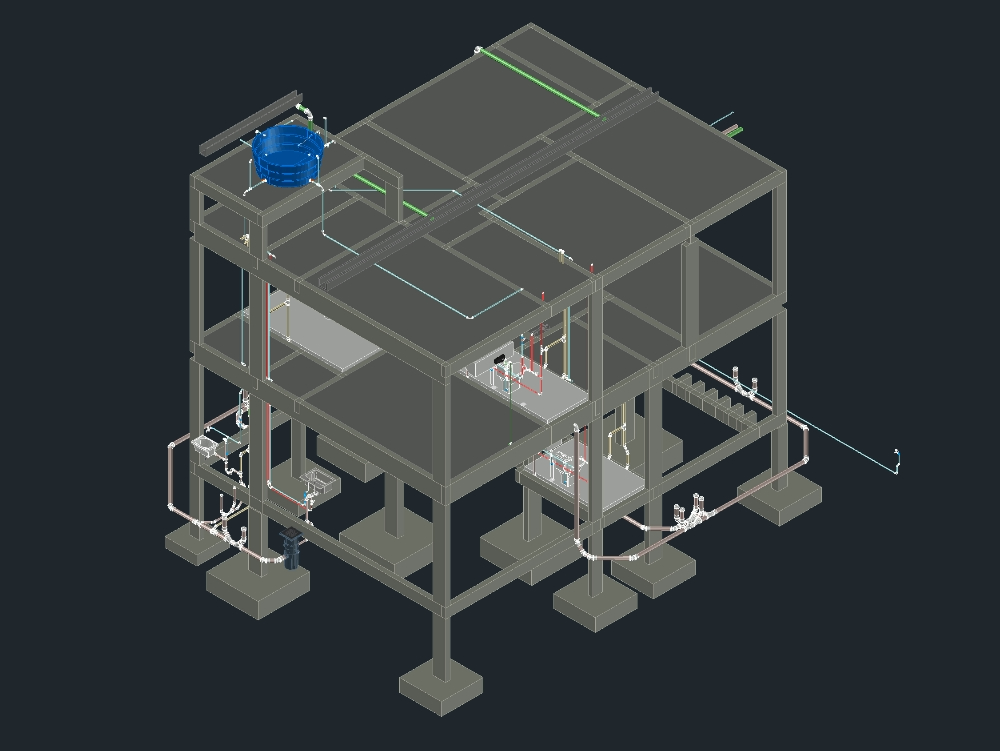 Hydrosanitary of a residential building