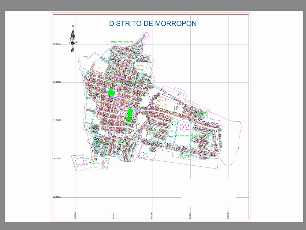 Morropon castastral plan fenced