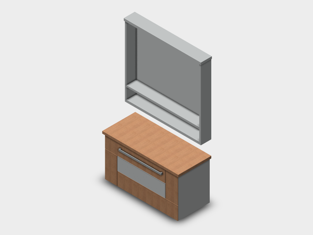 Móveis de banheiro com prateleira alta