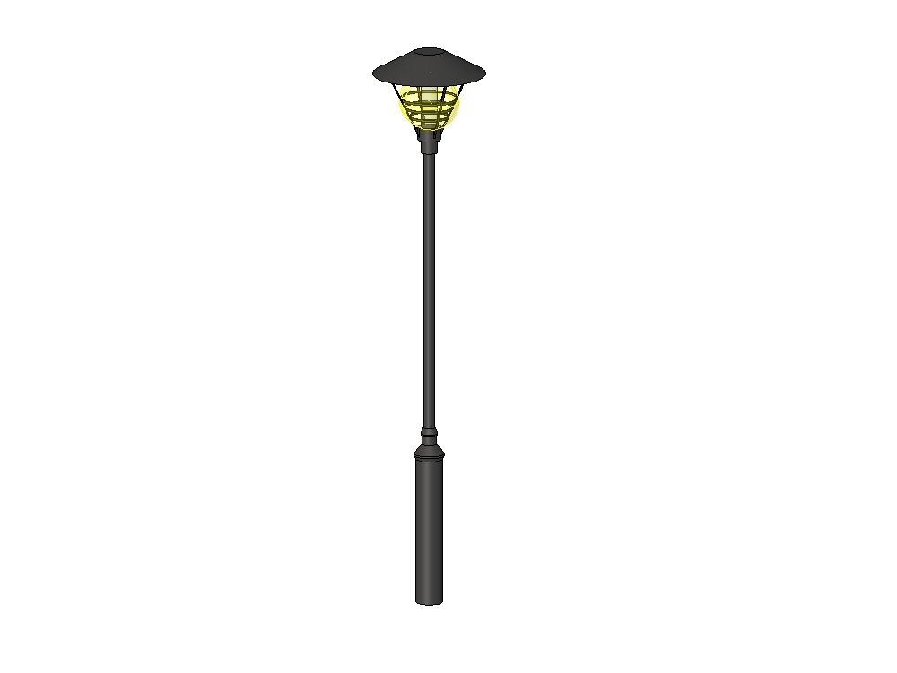 Light post with classic streetlight