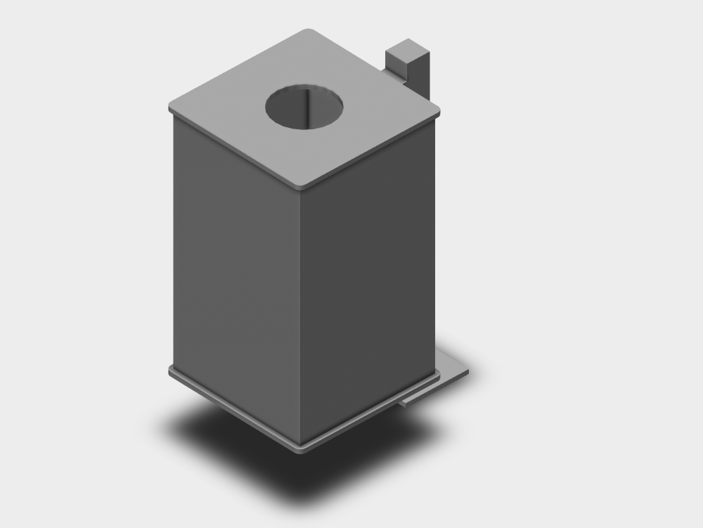 Cesto metálico para lixo urbano