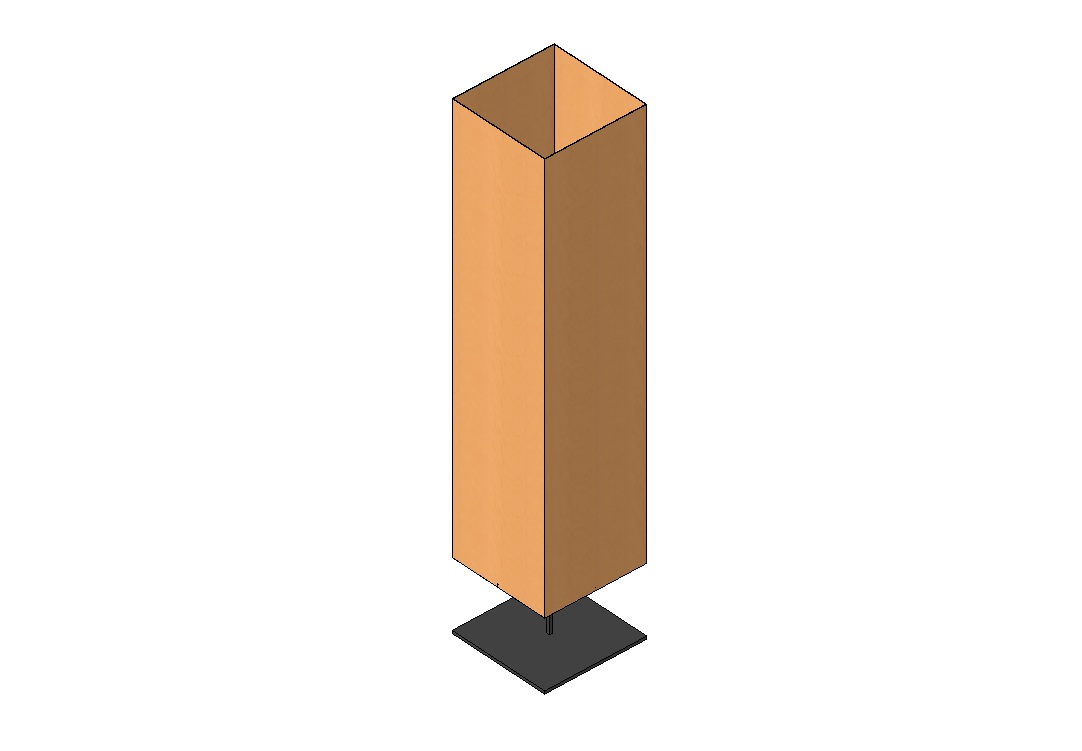 Tubular floor lamp