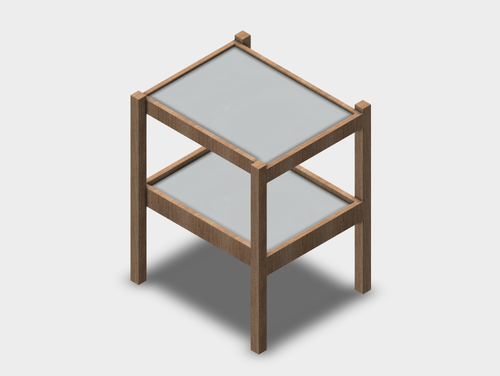 Trocador com prateleira