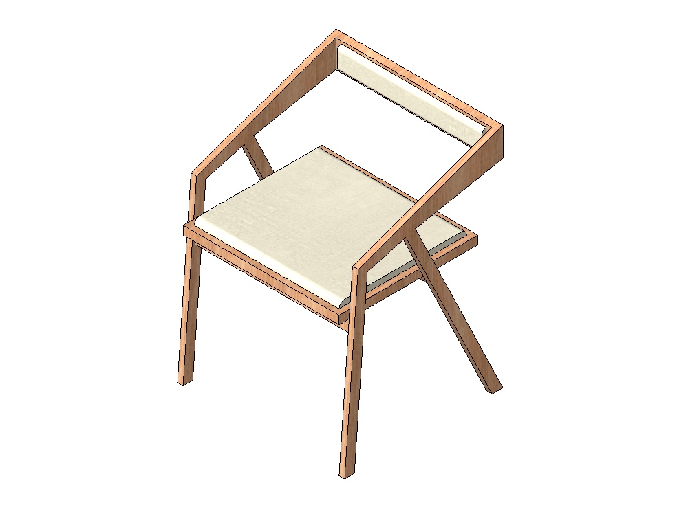 Nordic style upholstered chair