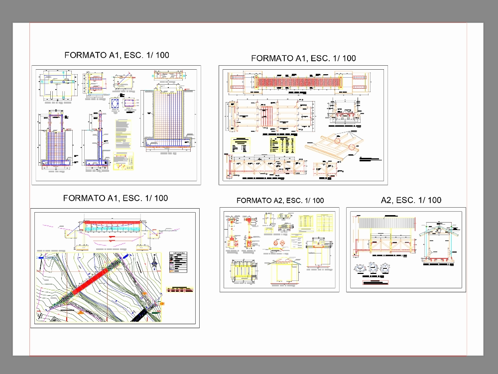 Estrutura de uma ponte pedonal