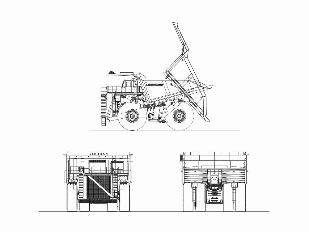 Camion minier pour le chargement du minerai