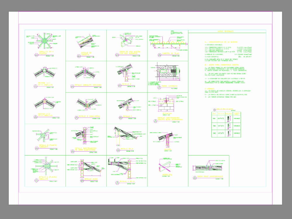 Structures en bois ; exemples mm
