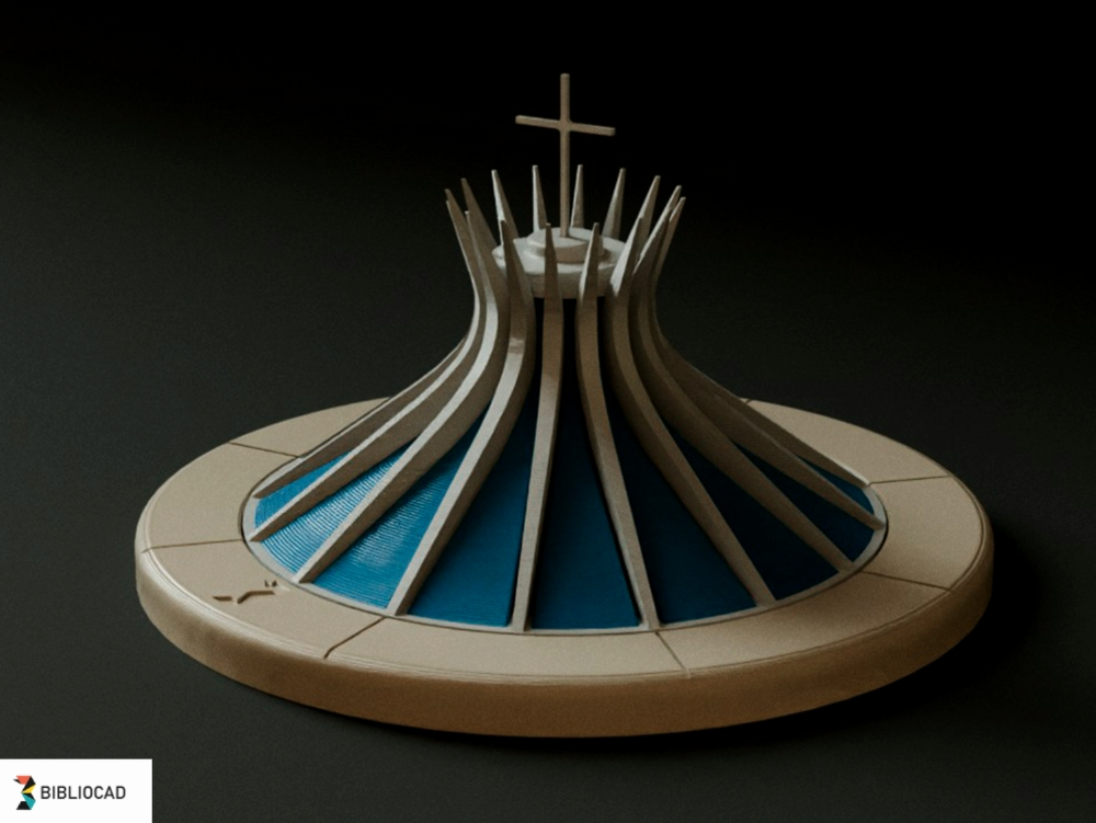 Catedral de brasília imprimible 1:500