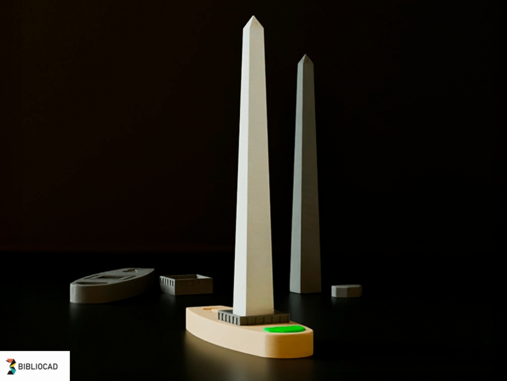 Buenos Aires Obelisk – a 3D printable model of the Buenos Aires icon on an architectural scale.