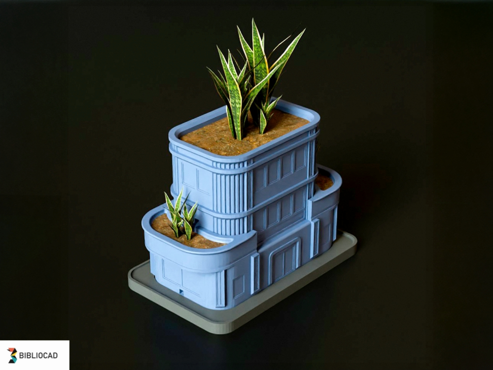 Streamline Moderne Planter – 3D printable model inspired by the elegance of late Art Deco