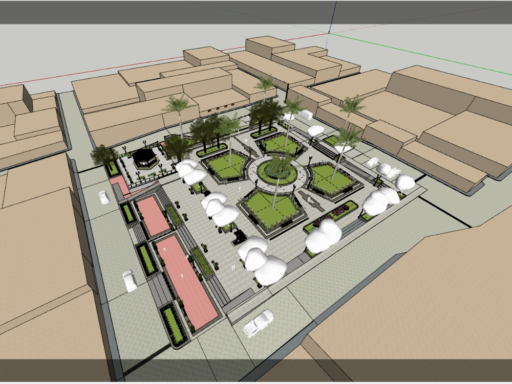 Plaza San Luis in der Region Ancash 