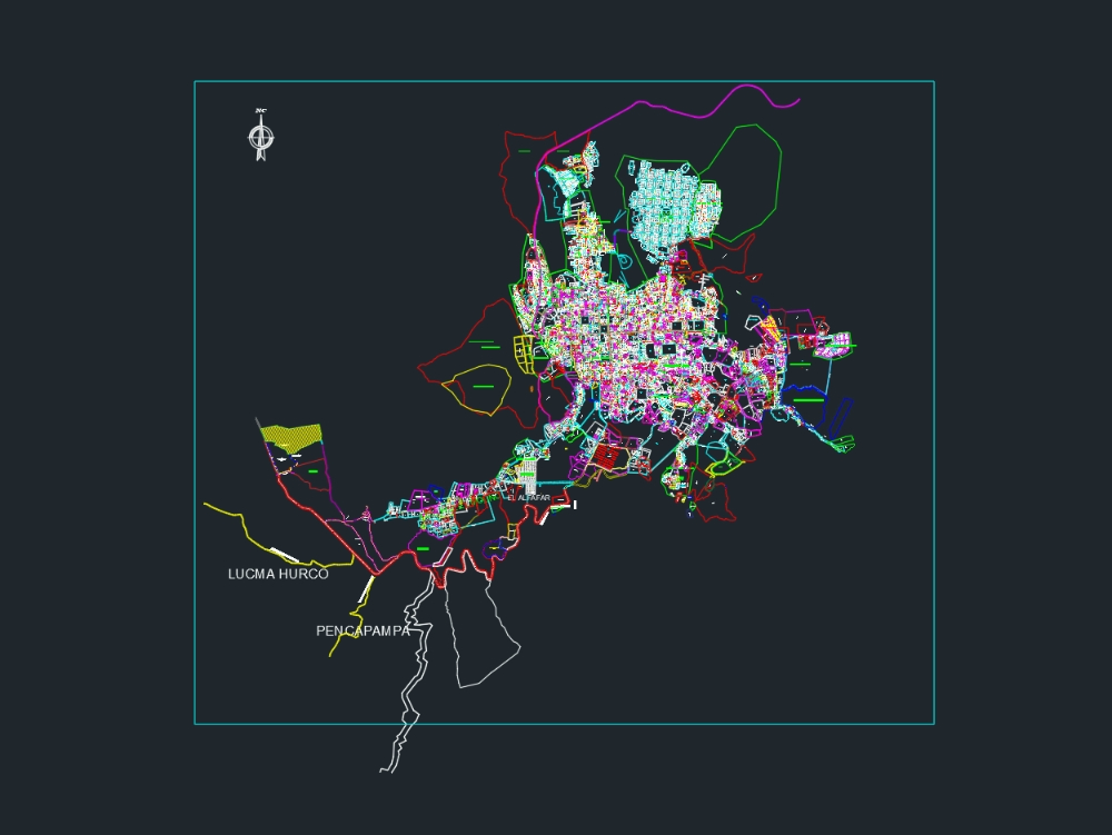 Urban cadastre of the city of Chachapoyas, Peru