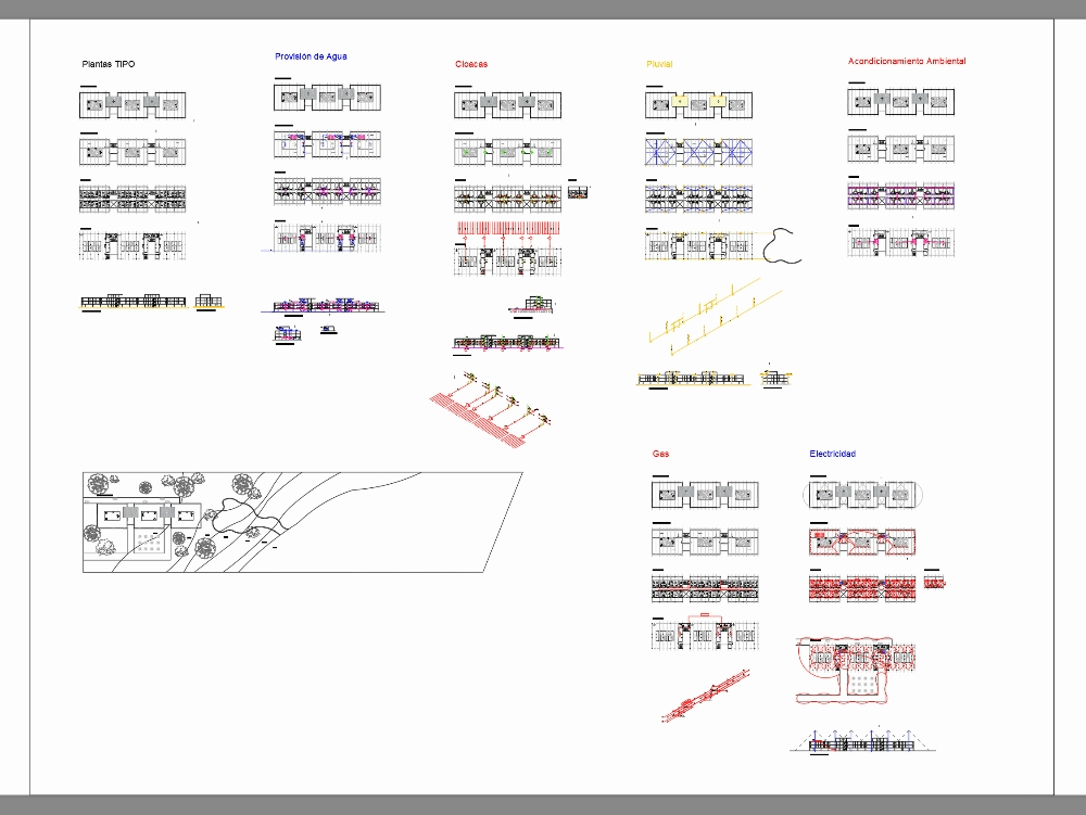 Complexo habitacional com instalações
