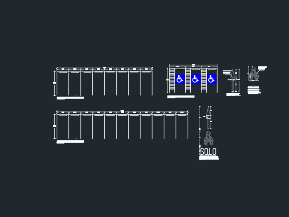 Parking for cars and motorcycles