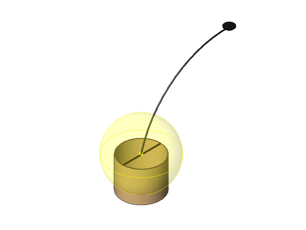 Lámpara colgante curva