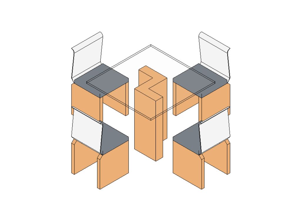 Mesa y sillas de bar