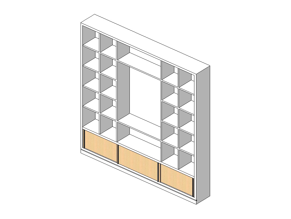 Estantería modular de pared