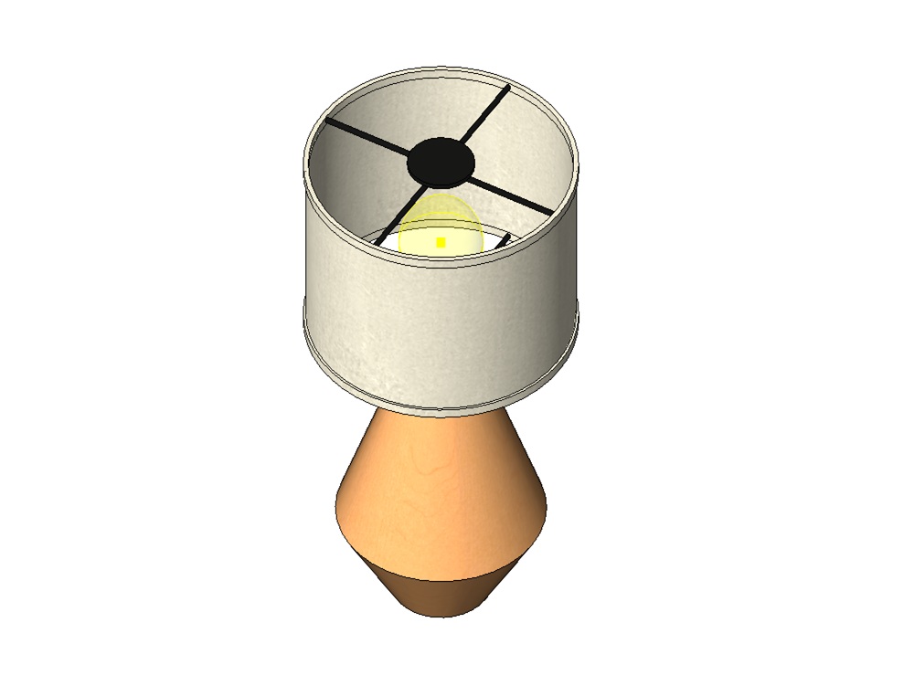 Lámpara de mesa cilíndrica