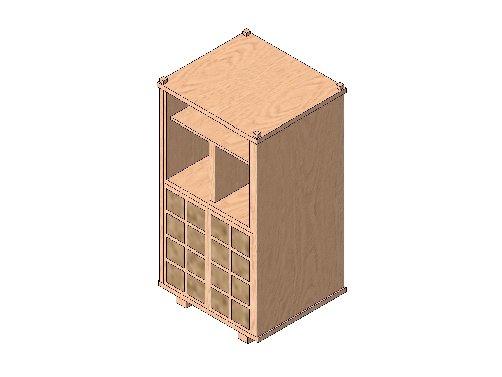 Armario vertical japandi