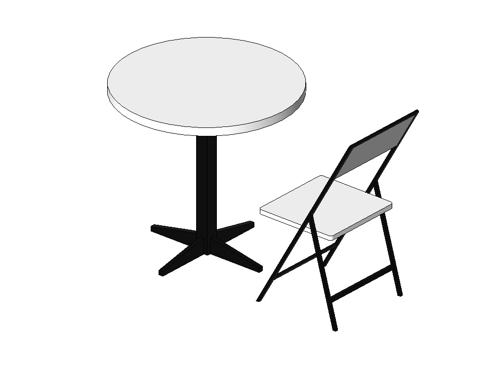 Mesa de bar circular