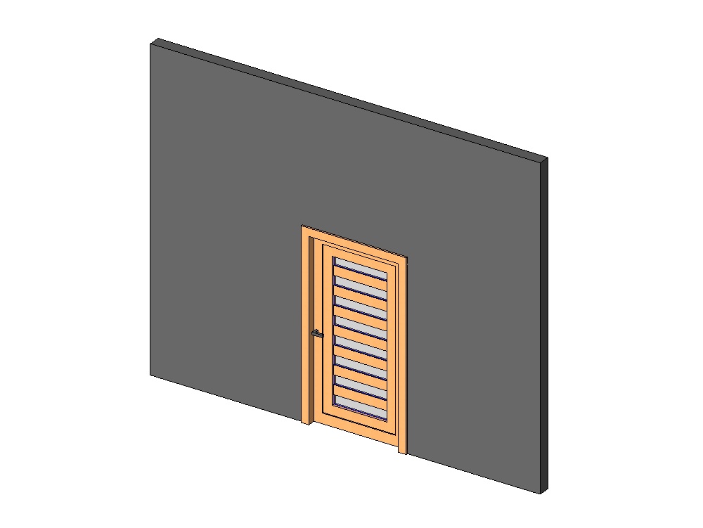 Puerta interior de madera