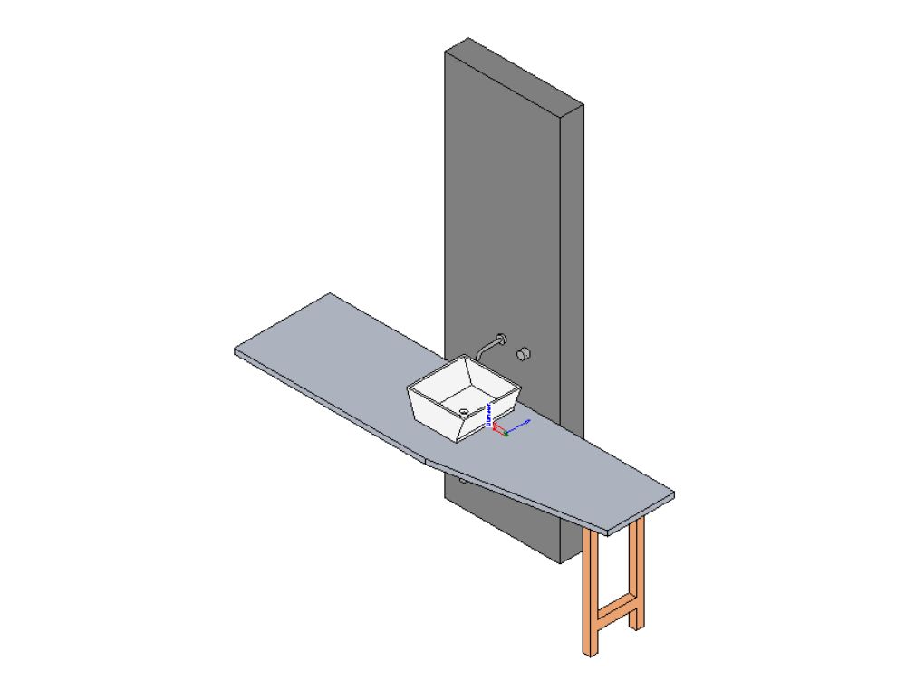 Mesada de baño moderna