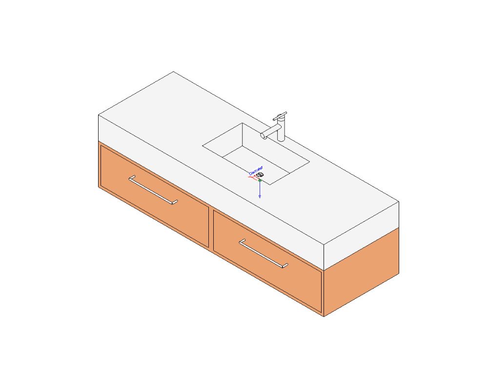 Mueble de baño suspendido