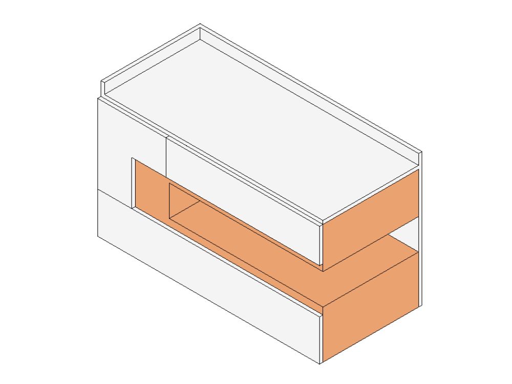 Mueble de baño flotante