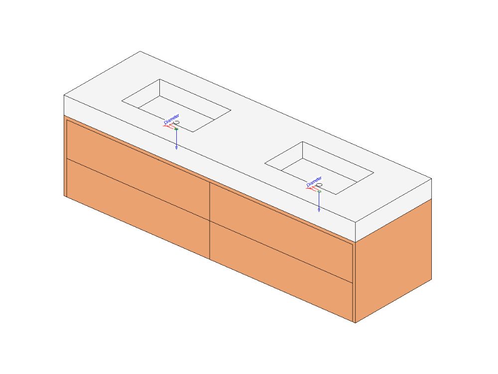 Mueble baño suspendido