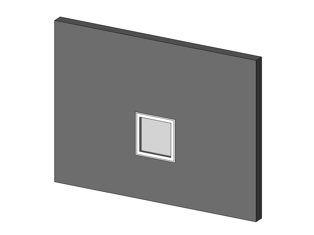 Ventana fija de un panel