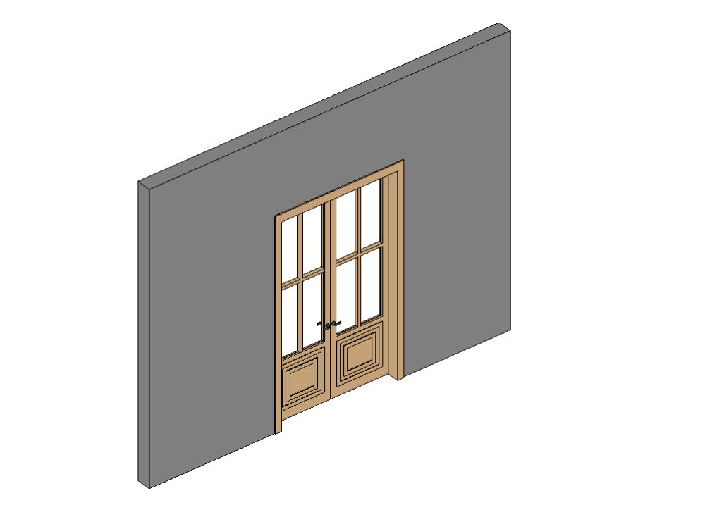 Puerta doble exterior