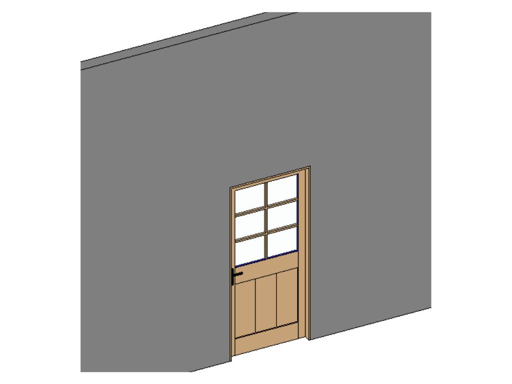 Puerta exterior simple