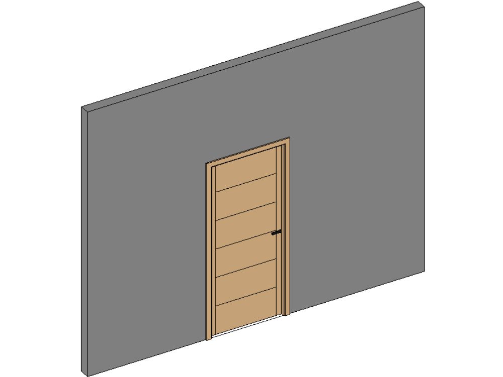 Puerta de madera maciza