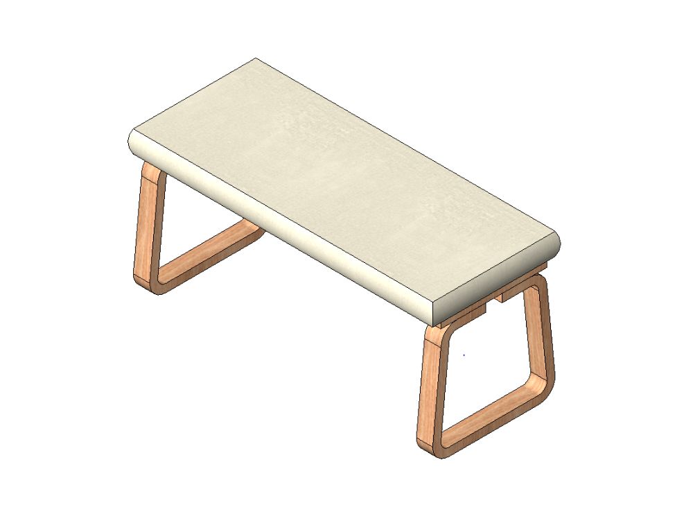 Banco de estilo nórdico