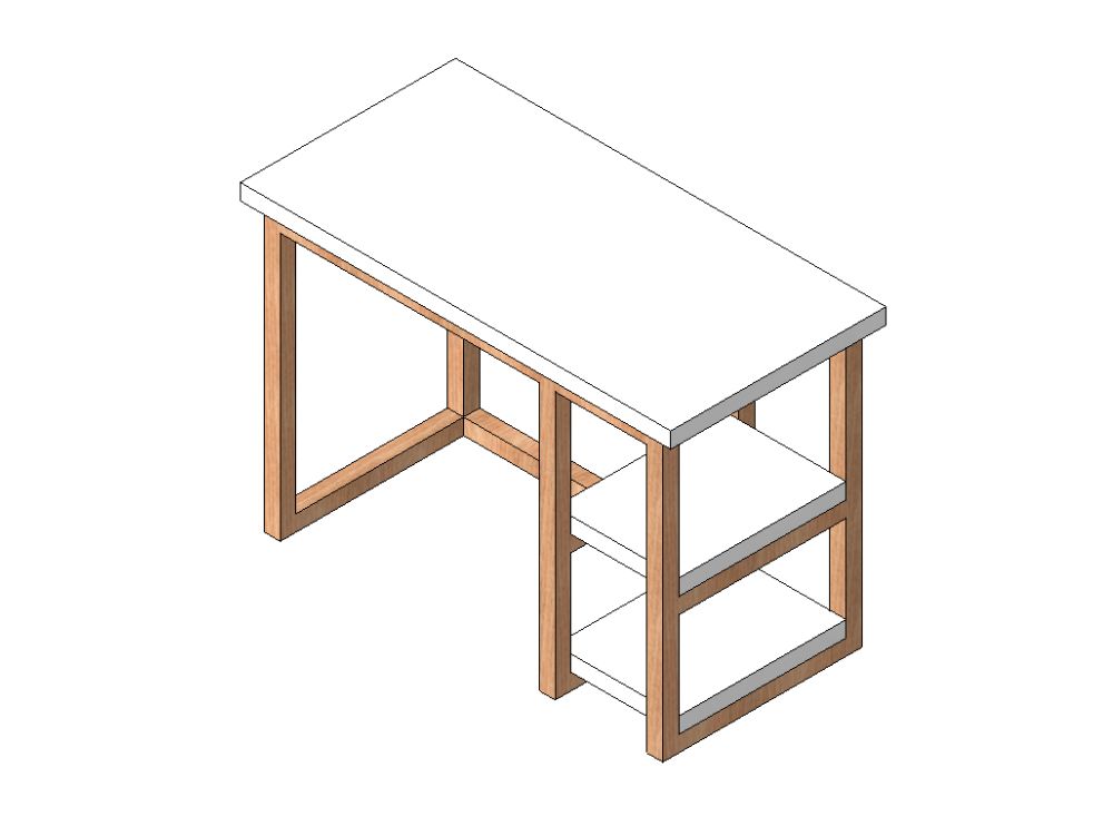 Escritorio de estilo nórdico