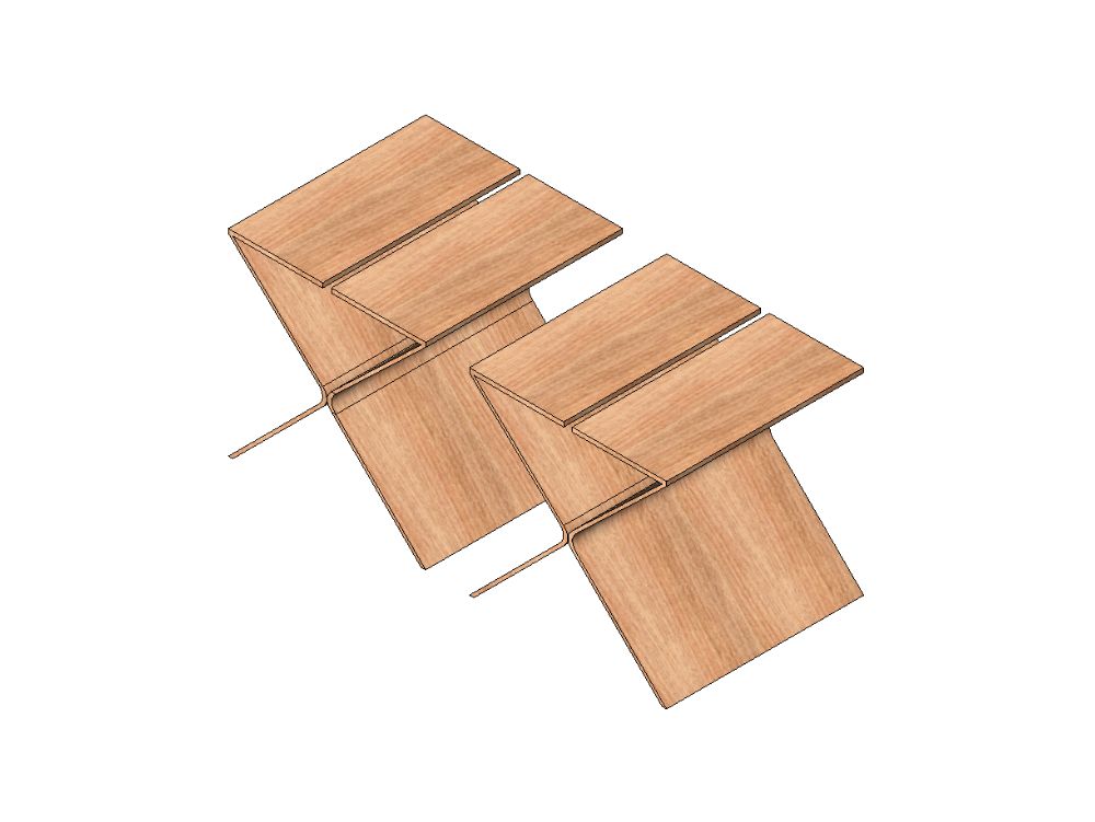 Banco estilo nórdico minimalista