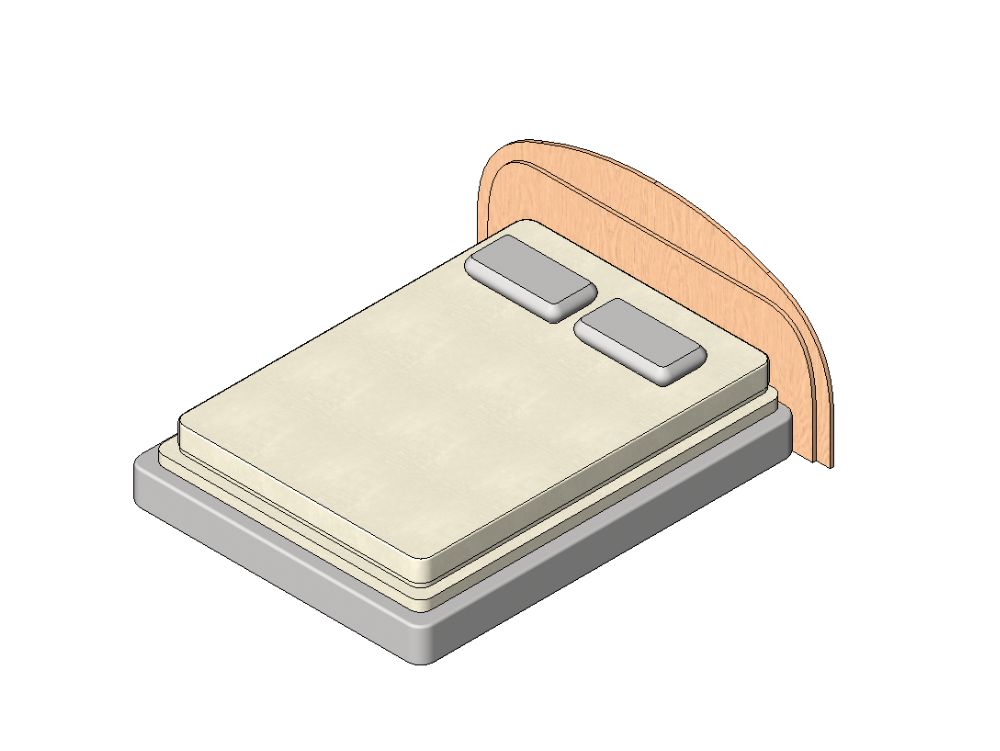 Cama de estilo japandi