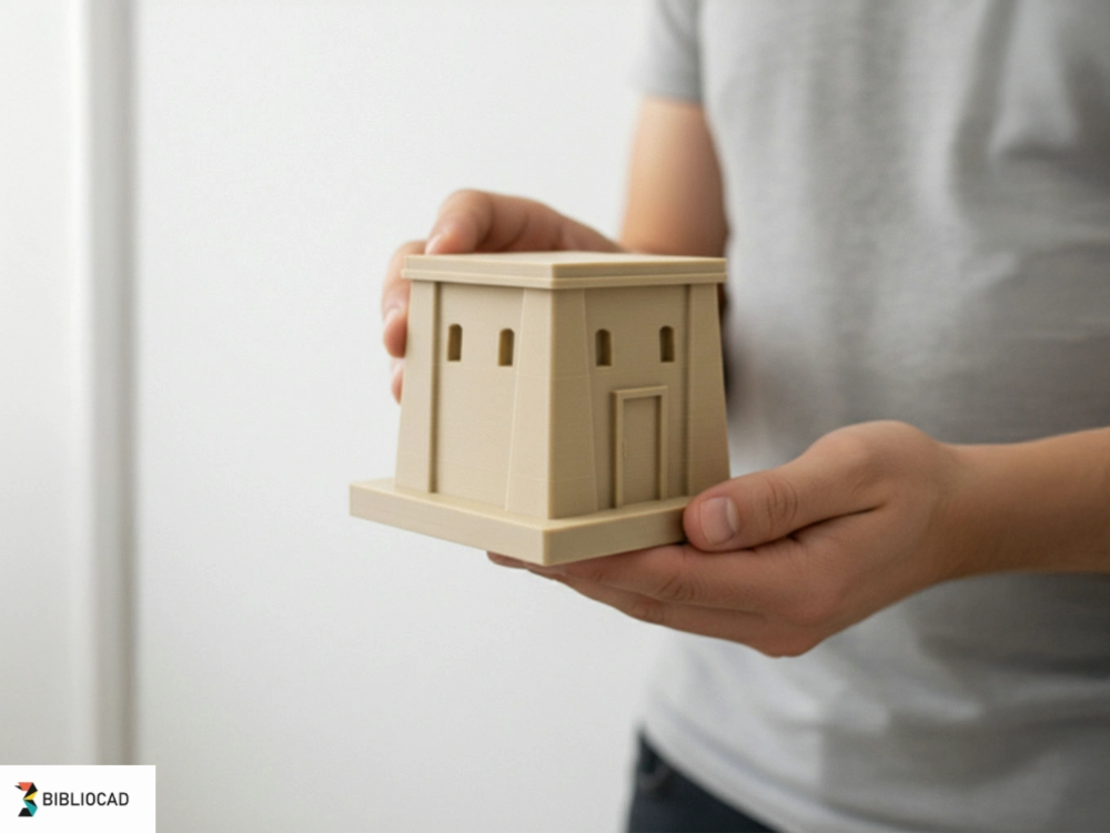 Egyptian house – printable 3D model inspired by the architecture of ancient Egypt