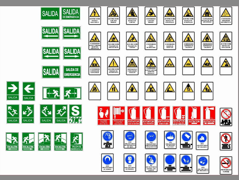 Sinalização de segurança industrial