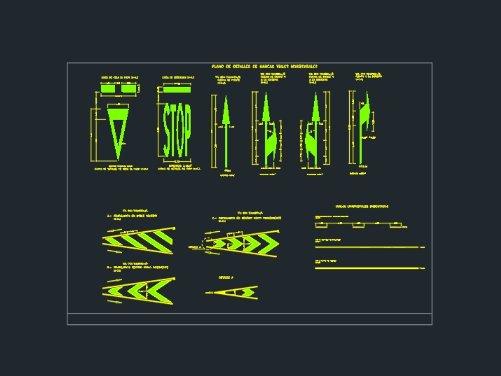 Detail of horizontal signage