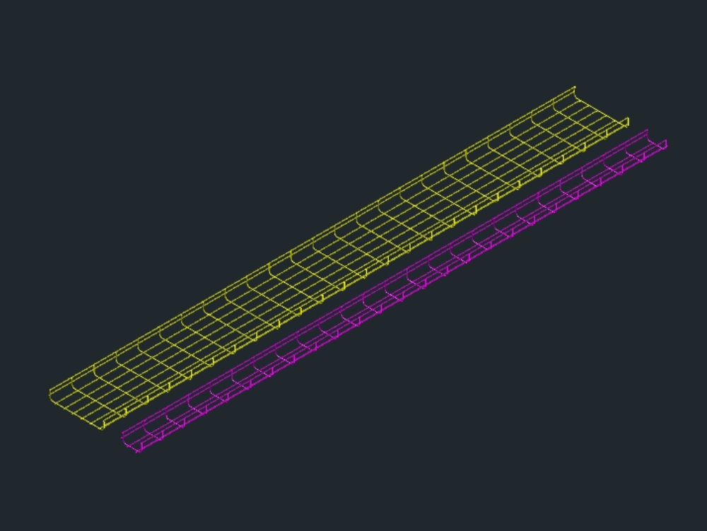 Reinforced steel flextray channel