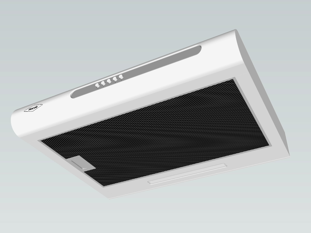 3D kitchen hood or extractor