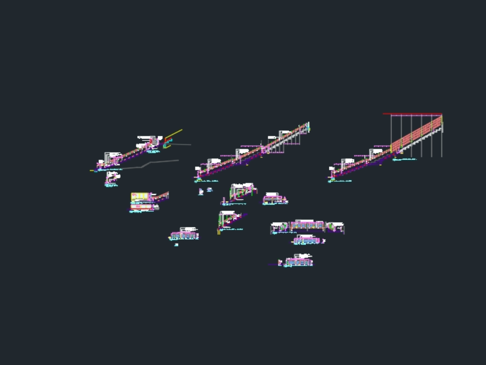 Galvanized steel railings