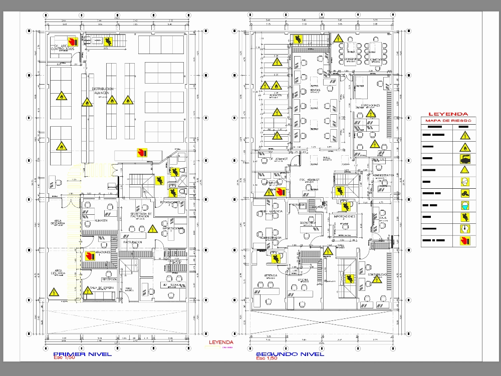 Risk map of an importer