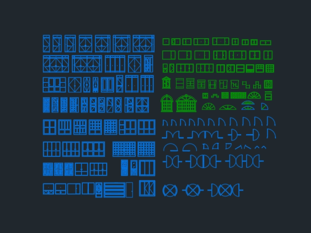 Door and window blocks 