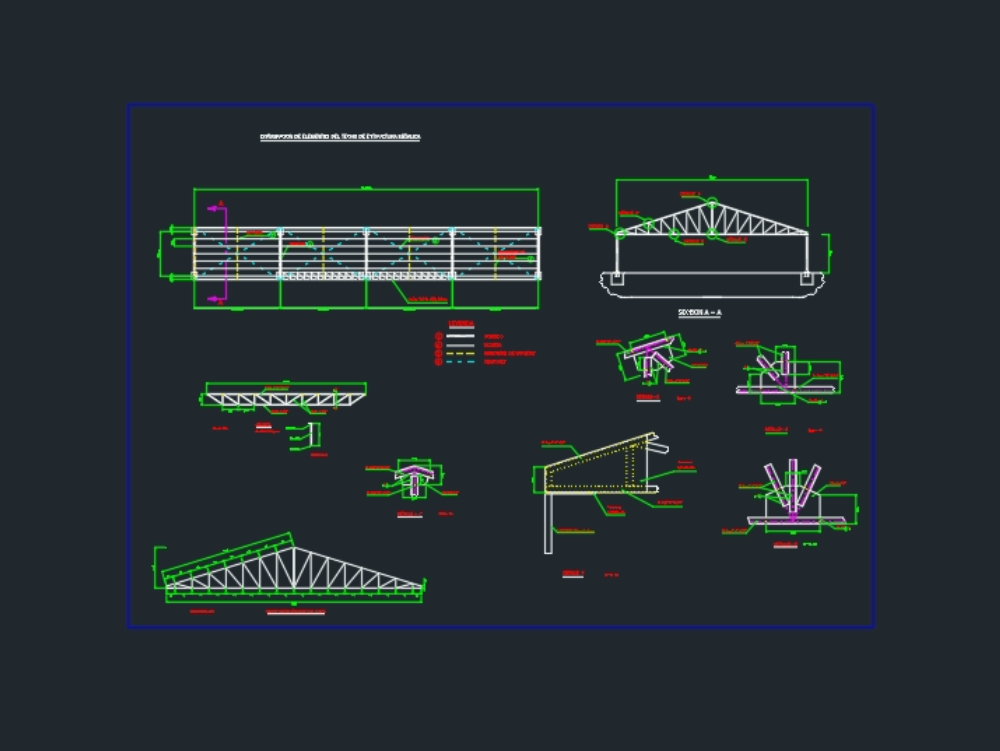 Mit einer Metallkonstruktion verkleidet